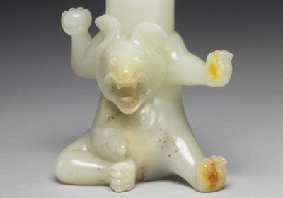 图片[2]-Bear-shaped jade zun vessel, Qianlong reign (1736-1795), Qing dynasty-China Archive